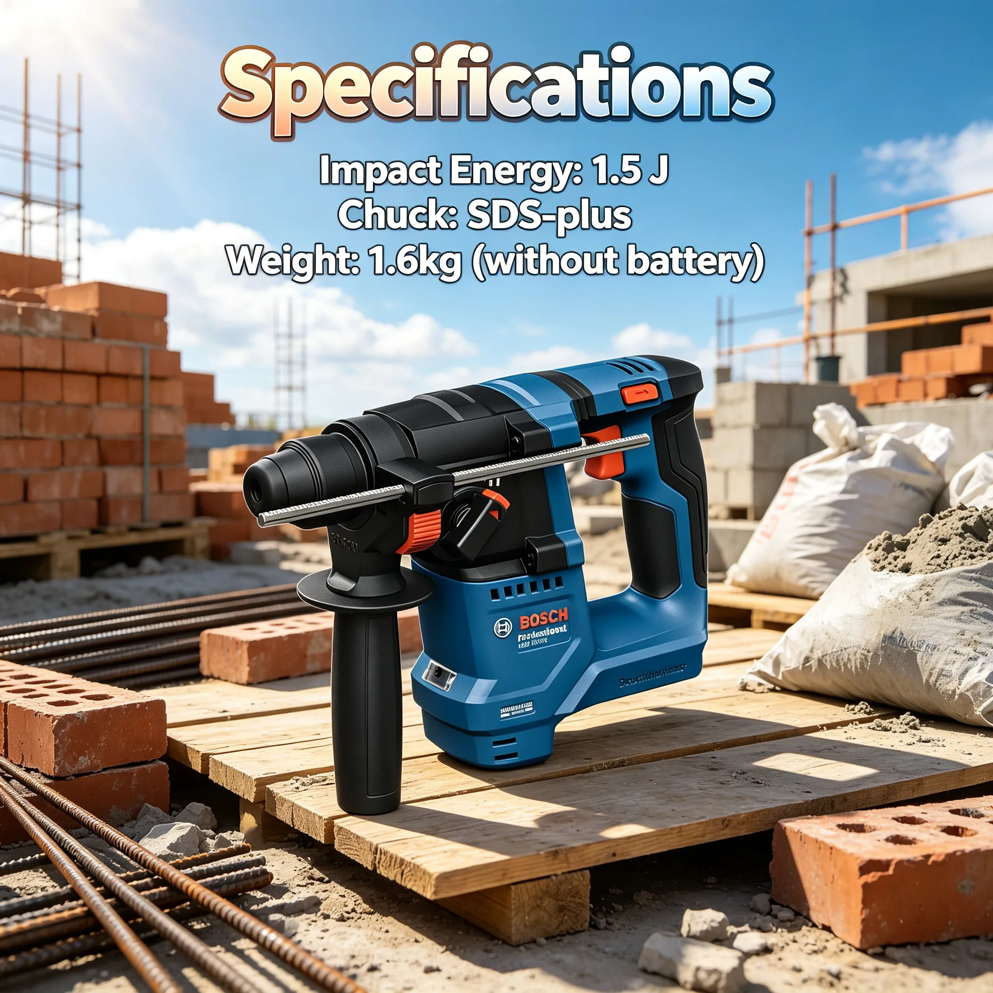 BOSCH GBH 18V-18 Cordless Rota - Power Tools Professional 评论和价格